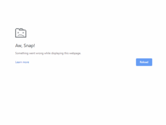 aw snap google chrome