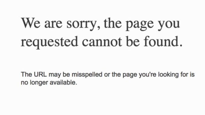 The Page You Requested Cannot Be Found