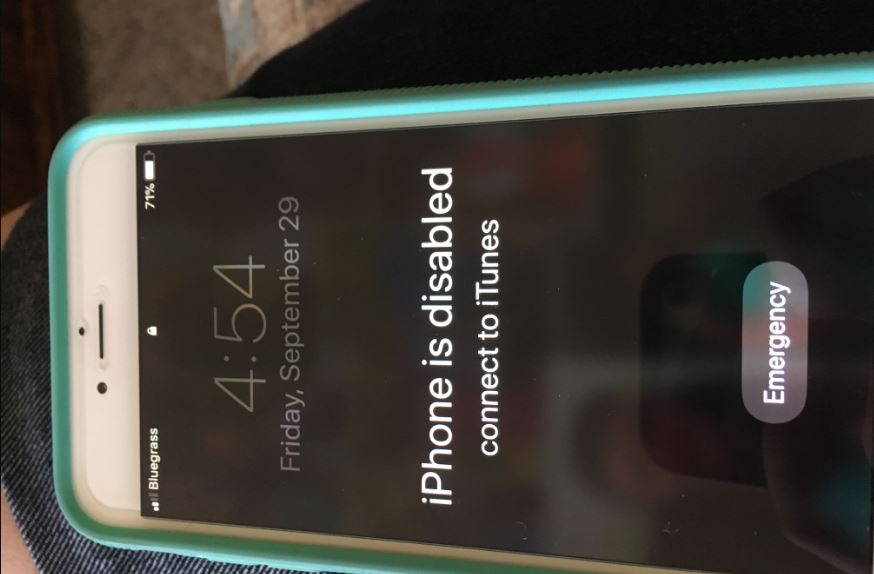 iPhone Is Disabled Connect To iTunes
